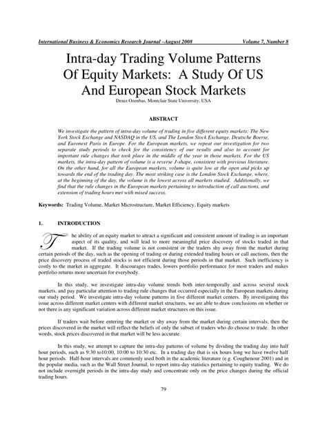 Analyzing Trading Volume Patterns